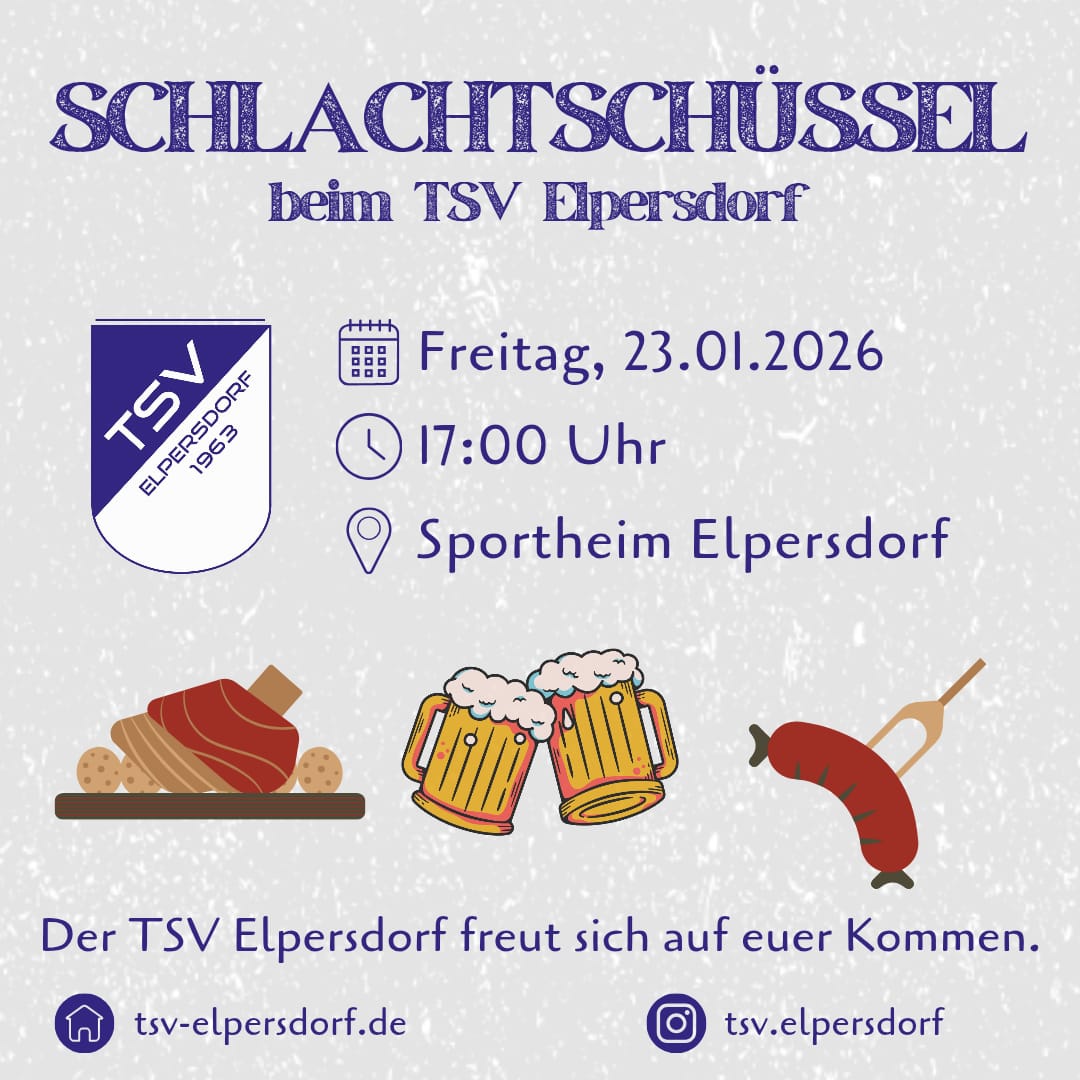 Schlachtschüssel beim TSV Elpersdorf